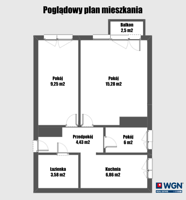 Plan mieszkania Górczyńska 48