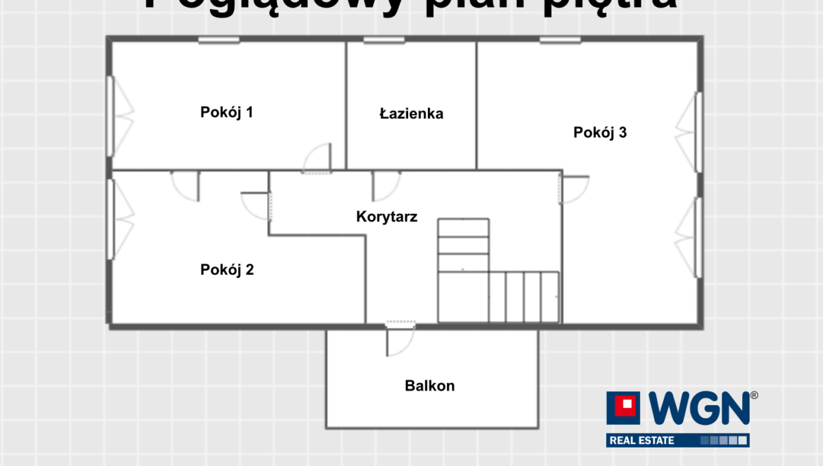 Poglądowy plan parteru-D ul. główna 105 Biskupice