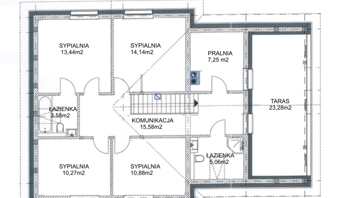 Słopanowo Plan Poddasza